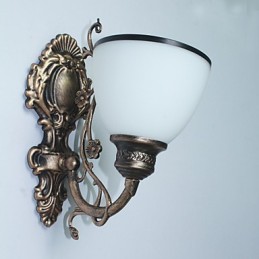 Jednoduchá americká nástěnná lampa Noční lampa Obývací pokoj Dekorativní lampa tepané železo Kreativní nástěnná lampa v evropském stylu