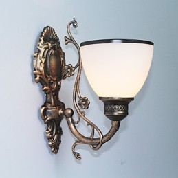 Jednoduchá americká nástěnná lampa Noční lampa Obývací pokoj Dekorativní lampa tepané železo Kreativní nástěnná lampa v evropském stylu