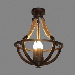 Americká stropní retro lana jednoduchá lampa