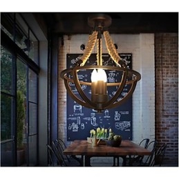 Americká stropní retro lana jednoduchá lampa