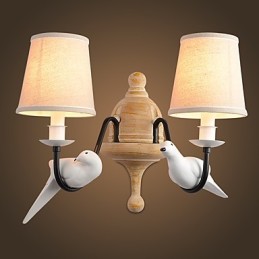 Rustikální Lodge Jednoduché Vintage Malba Funkce Ambient Light Wall Sconces Wall Light