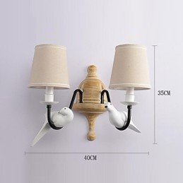 Rustikální Lodge Jednoduché Vintage Malba Funkce Ambient Light Wall Sconces Wall Light