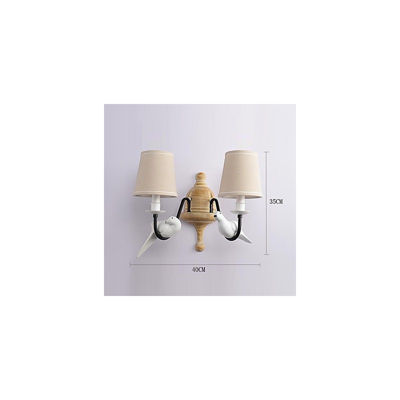 Rustikální Lodge Jednoduché Vintage Malba Funkce Ambient Light Wall Sconces Wall Light