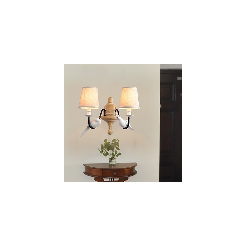 Rustikální Lodge Jednoduché Vintage Malba Funkce Ambient Light Wall Sconces Wall Light