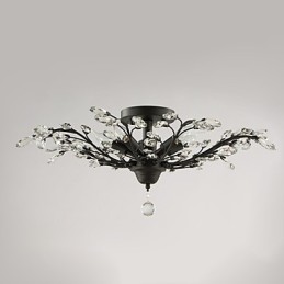 Vintage křišťálový zapuštěný kov černý nebo zlatý