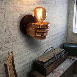 Loft industriální Cafe nástěnné svítidlo Resin nástěnné svítidlo Lodge Antique Vintage Retro Paint Funkce pro Mini styl Ambient Light Nástěnné nástěnné svítidlo