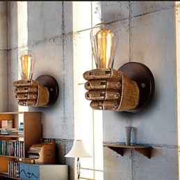 Loft industriální Cafe nástěnné svítidlo Resin nástěnné svítidlo Lodge Antique Vintage Retro Paint Funkce pro Mini styl Ambient Light Nástěnné nástěnné svítidlo