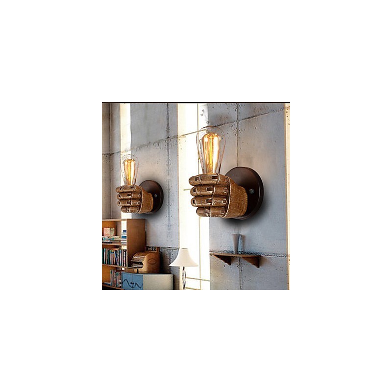 Loft industriální Cafe nástěnné svítidlo Resin nástěnné svítidlo Lodge Antique Vintage Retro Paint Funkce pro Mini styl Ambient Light Nástěnné nástěnné svítidlo