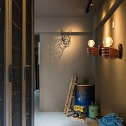 Loft industriální Cafe nástěnné svítidlo Resin nástěnné svítidlo Lodge Antique Vintage Retro Paint Funkce pro Mini styl Ambient Light Nástěnné nástěnné svítidlo