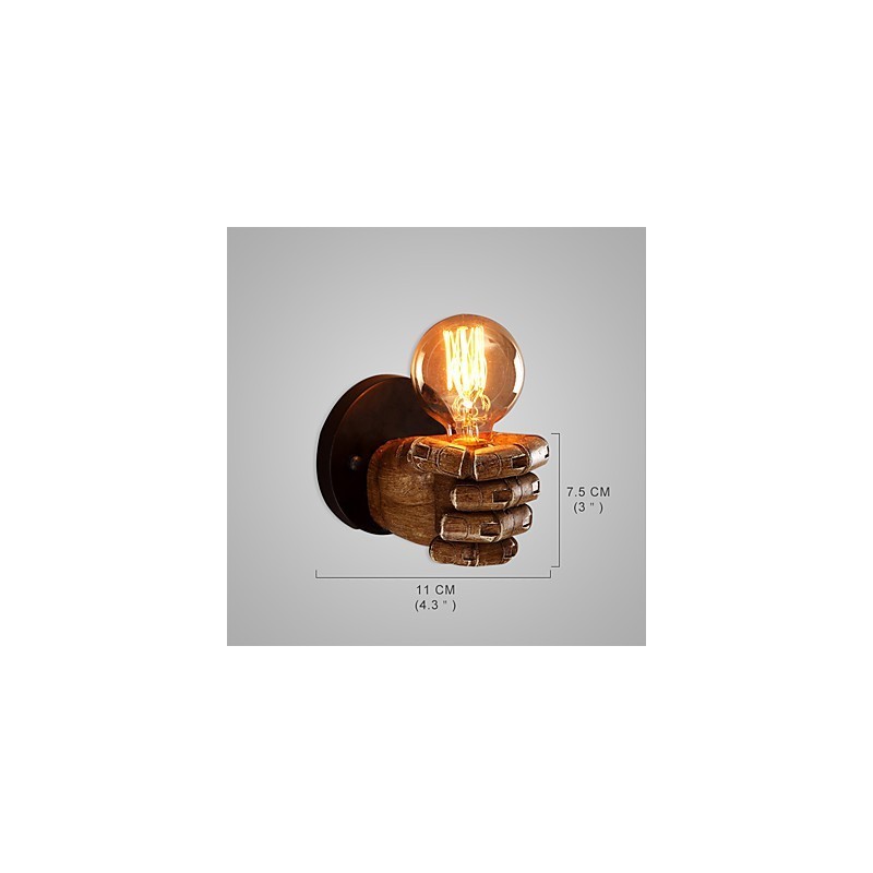 Loft industriální Cafe nástěnné svítidlo Resin nástěnné svítidlo Lodge Antique Vintage Retro Paint Funkce pro Mini styl Ambient Light Nástěnné nástěnné svítidlo