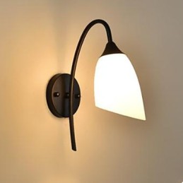 Černá americká jednoduchá lampa do ložnice Rybářská noční nástěnná lampa