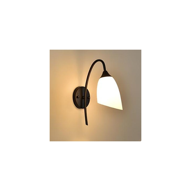 Černá americká jednoduchá lampa do ložnice Rybářská noční nástěnná lampa
