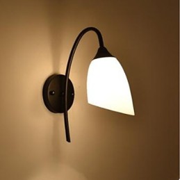 Černá americká jednoduchá lampa do ložnice Rybářská noční nástěnná lampa