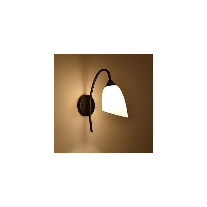 Černá americká jednoduchá lampa do ložnice Rybářská noční nástěnná lampa