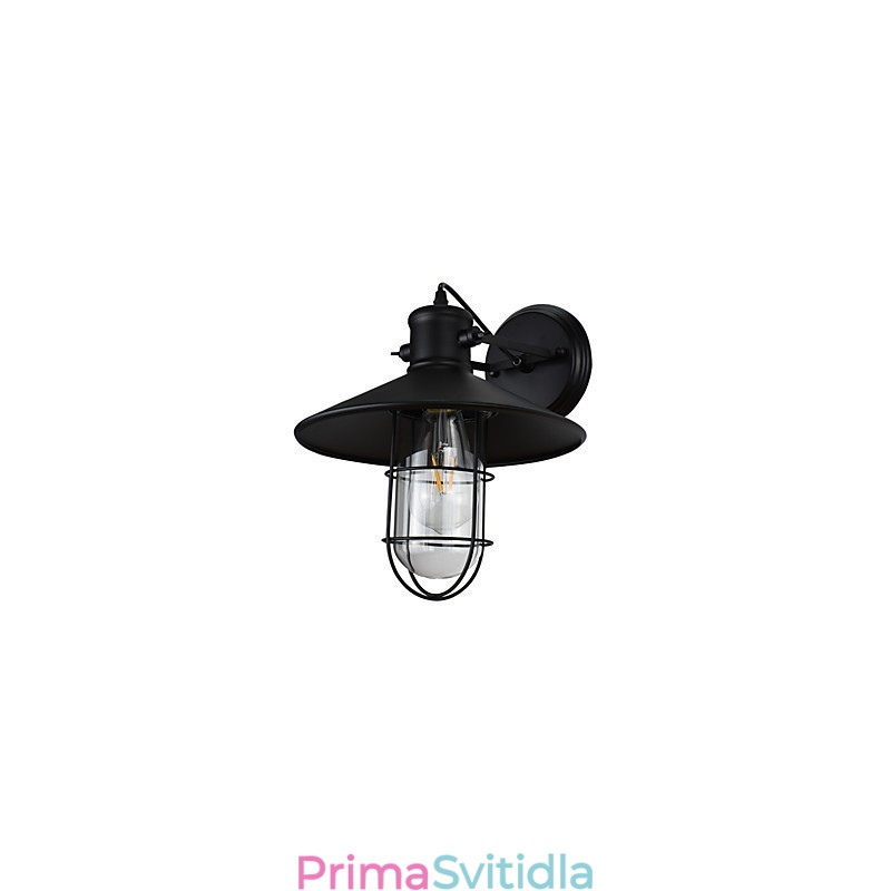 Nástěnné světlo Nástěnné svítidla Nástěnná lampa Němá černá lampa se světelným mečem na zdi