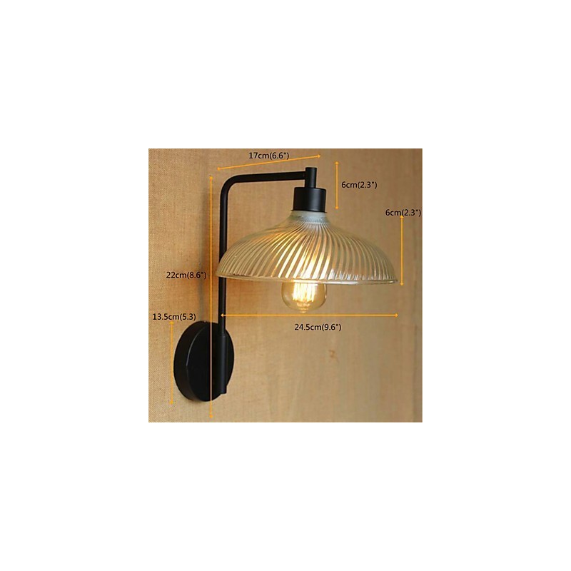 Rustic Lodge Country Black Oxide Povrchová úprava pro okolní světlo Swing Arm