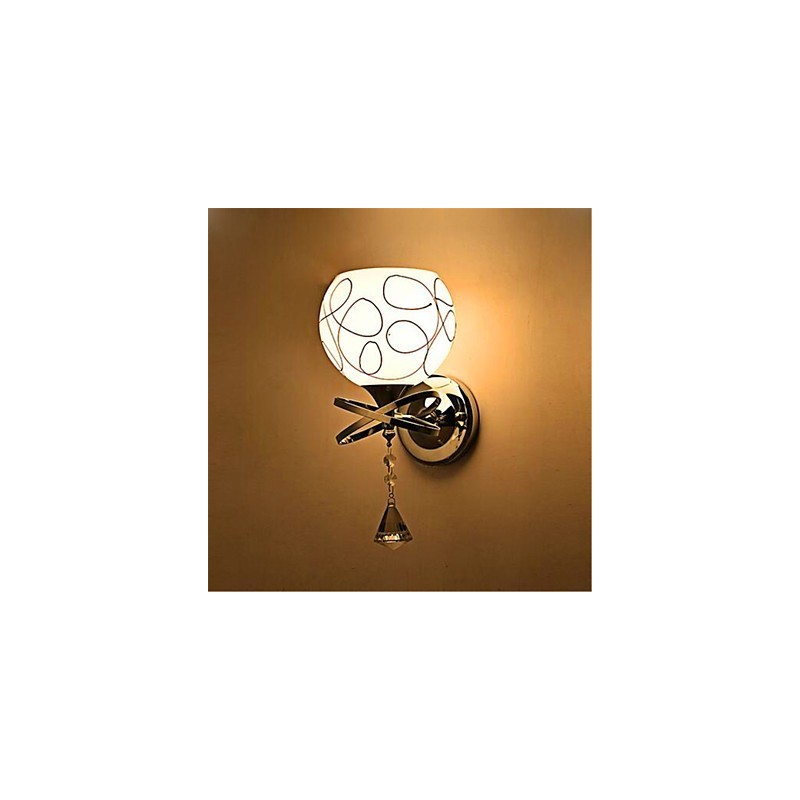 Noční lampa do hotelové ložnice Moderní minimalistická skleněná nástěnná lampa