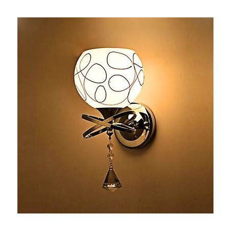 Noční lampa do hotelové ložnice Moderní minimalistická skleněná nástěnná lampa Noční lampa do hotelové ložnice Moderní minimalistická skleněná nástěnná lampa