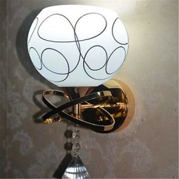 Noční lampa do hotelové ložnice Moderní minimalistická skleněná nástěnná lampa