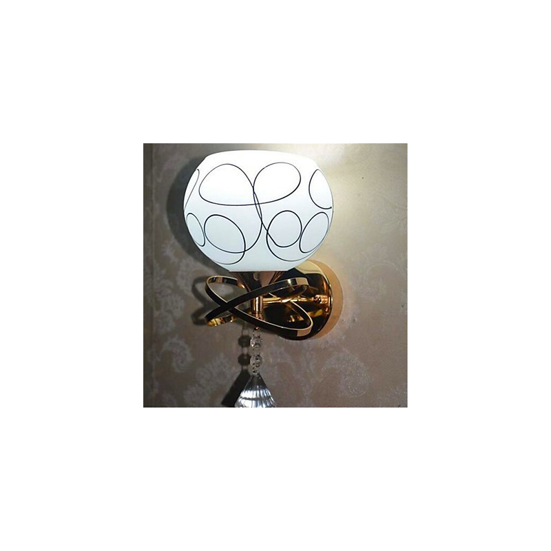 Noční lampa do hotelové ložnice Moderní minimalistická skleněná nástěnná lampa