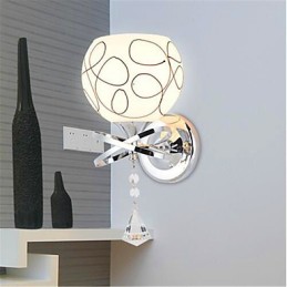 Noční lampa do hotelové ložnice Moderní minimalistická skleněná nástěnná lampa