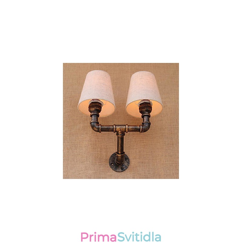 Rustic Lodge mosazný prvek pro nástěnné svítidlo s okolním osvětlením