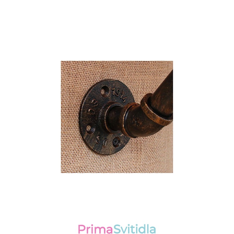 Rustic Lodge mosazný prvek pro nástěnné svítidlo s okolním osvětlením