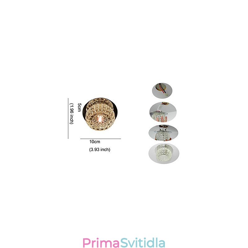 Moderní zapuštěný držák ve stylu Crystal Mini