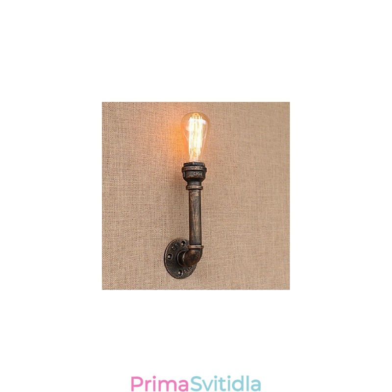 Dekorativní nástěnné malé nástěnné svítidlo Nostalgie Simple Water Pipe