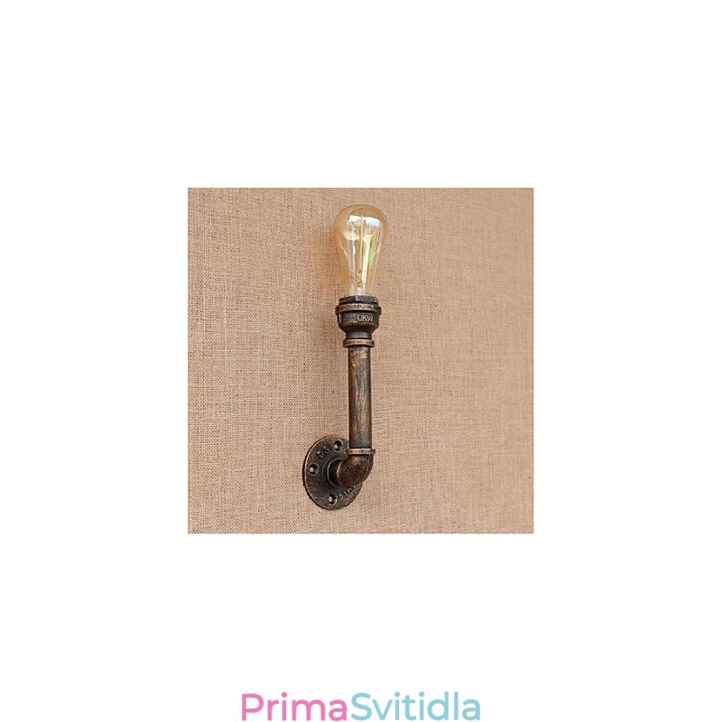 Dekorativní nástěnné malé nástěnné svítidlo Nostalgie Simple Water Pipe