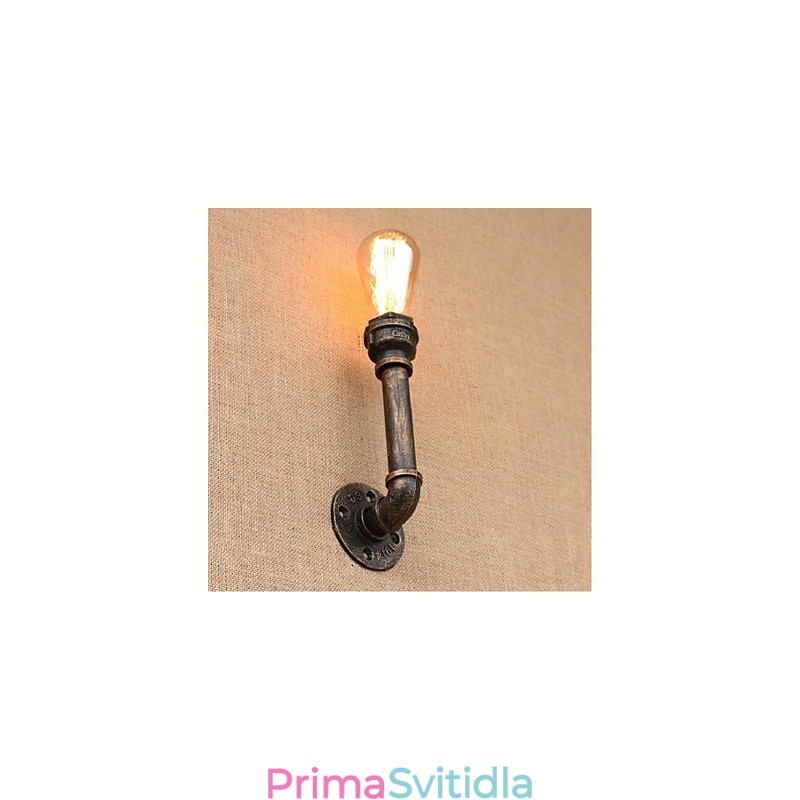Dekorativní nástěnné malé nástěnné svítidlo Nostalgie Simple Water Pipe