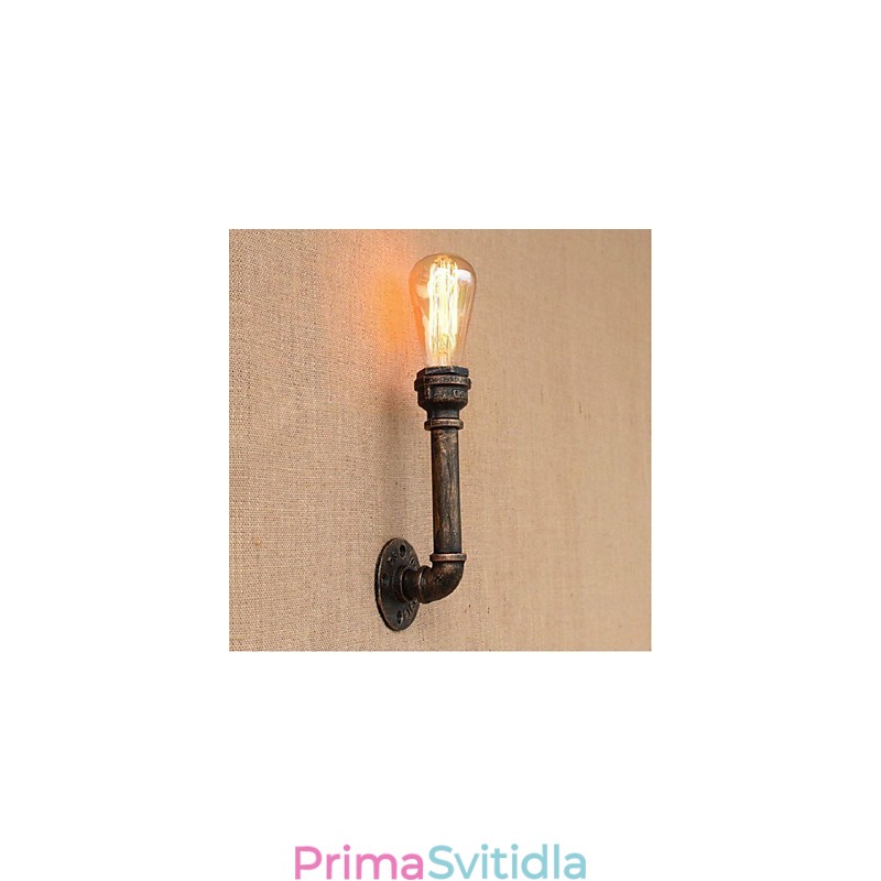 Dekorativní nástěnné malé nástěnné svítidlo Nostalgie Simple Water Pipe
