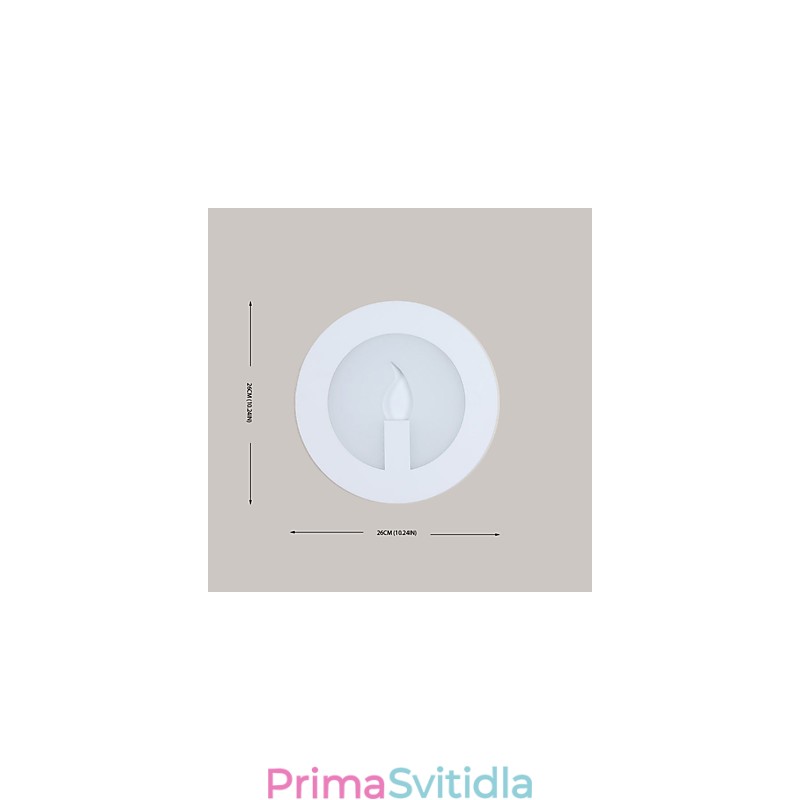 Integrovaná funkce moderního současného malování pro nástěnné svítidlo s okolním osvětlením