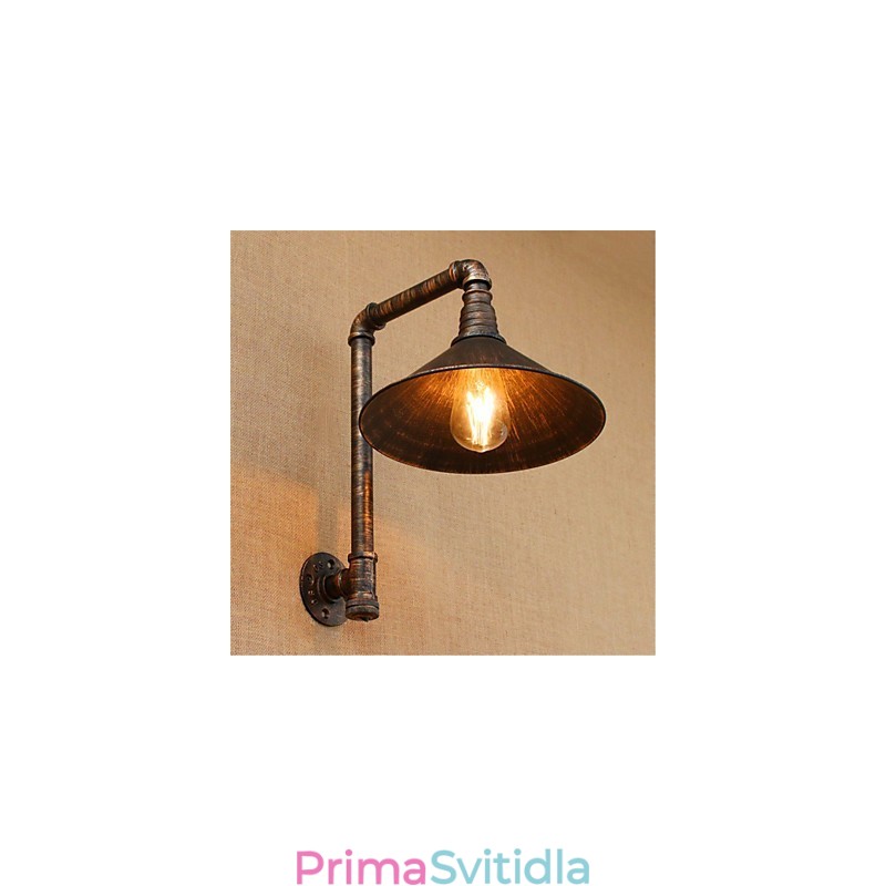 Rustic Lodge Country Antique Mosazný prvek pro nástěnné svítidlo s okolním osvětlením