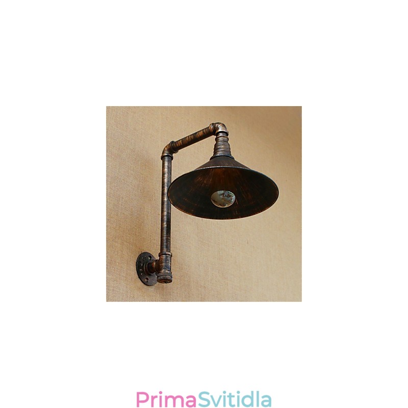 Rustic Lodge Country Antique Mosazný prvek pro nástěnné svítidlo s okolním osvětlením