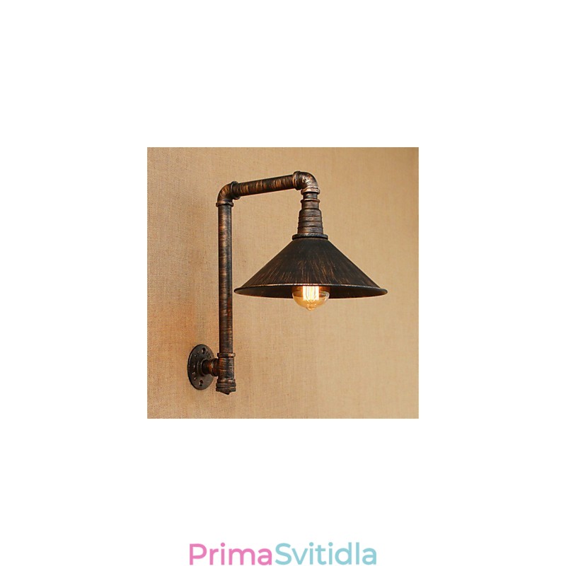 Rustic Lodge Country Antique Mosazný prvek pro nástěnné svítidlo s okolním osvětlením