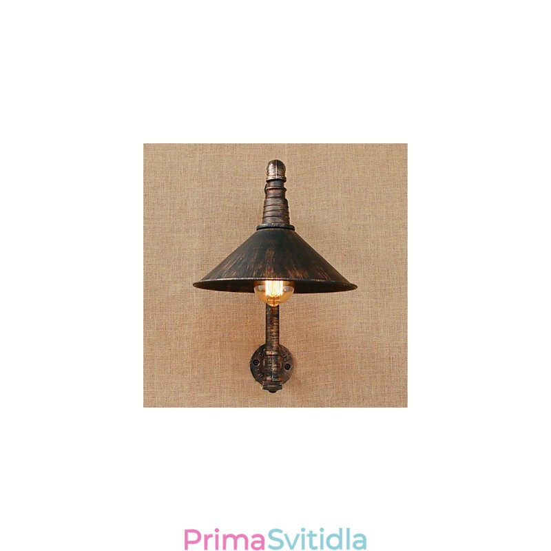Rustic Lodge Country Antique Mosazný prvek pro nástěnné svítidlo s okolním osvětlením