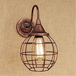 Simple And Retro Creative Personality Rust Color Americká nástěnná lampa Wall Sconces Wall Light