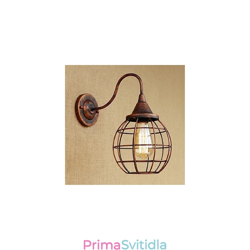 Simple And Retro Creative Personality Rust Color Americká nástěnná lampa Wall Sconces Wall Light