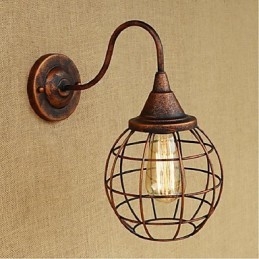 Simple And Retro Creative Personality Rust Color Americká nástěnná lampa Wall Sconces Wall Light