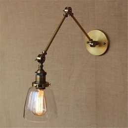 Rustic Lodge Country Retro galvanicky pokovená funkce pro nastavitelnou výšku a úhel paží pro ochranu očí