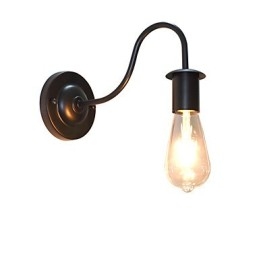 Tradiční klasická malba Rustic Lodge pro nástěnné svítidlo Downlight