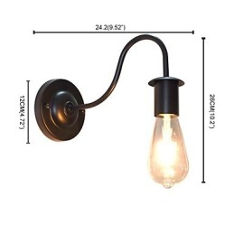 Tradiční klasická malba Rustic Lodge pro nástěnné svítidlo Downlight
