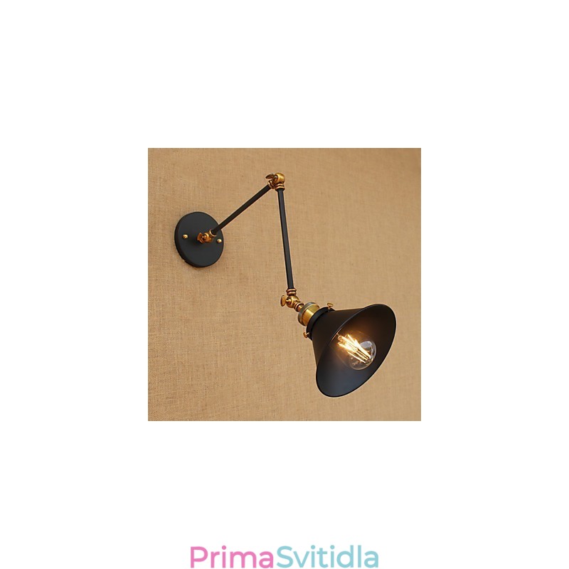 Nástěnné nástěnné svítidlo mosazné vintage průmyslové nástěnné svítidlo Osvětlení domácnosti Vnitřní dekorace nástěnné svítidlo