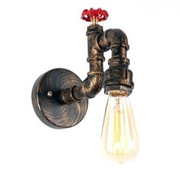 Moderní současná rustikální venkovská retro malba pro nástěnné svítidlo v mini stylu Downlight