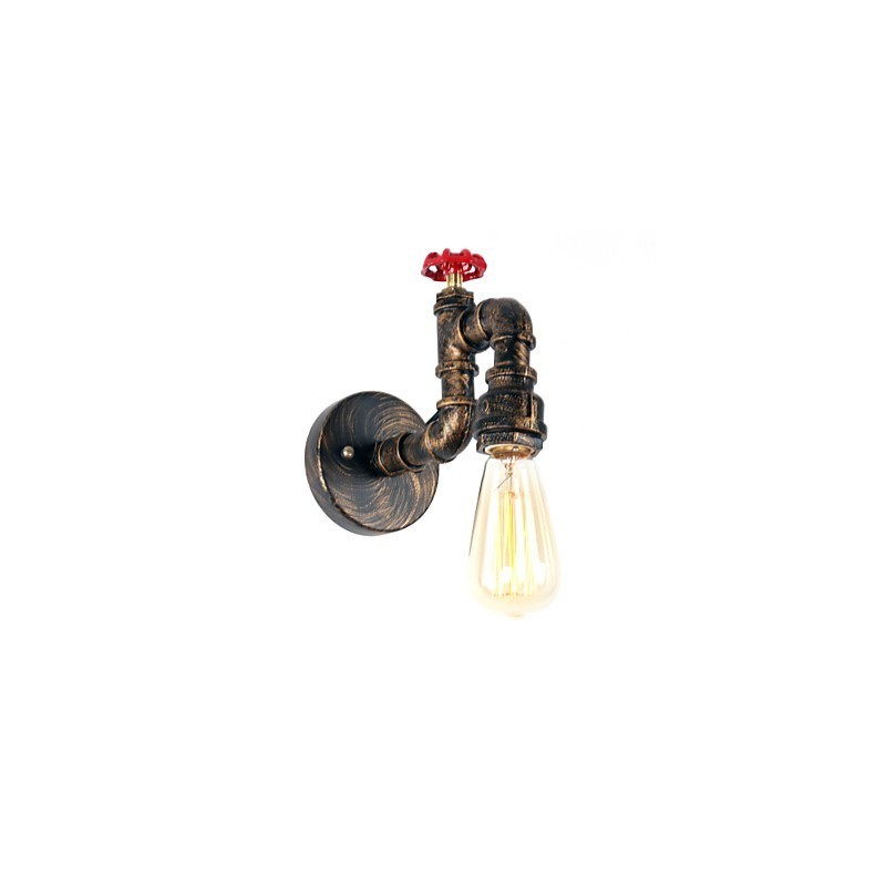 Moderní současná rustikální venkovská retro malba pro nástěnné svítidlo v mini stylu Downlight