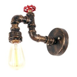 Moderní současná rustikální venkovská retro malba pro nástěnné svítidlo v mini stylu Downlight
