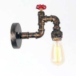 Moderní současná rustikální venkovská retro malba pro nástěnné svítidlo v mini stylu Downlight