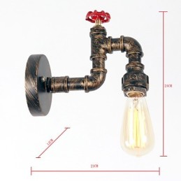 Moderní současná rustikální venkovská retro malba pro nástěnné svítidlo v mini stylu Downlight
