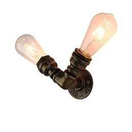 Nástěnné světlo Nástěnné svítidla Nástěnné železo Nástěnná lampa Němá černá lampa se světelným mečem na zdi
